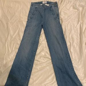 Frame, size 27, wide leg trousers